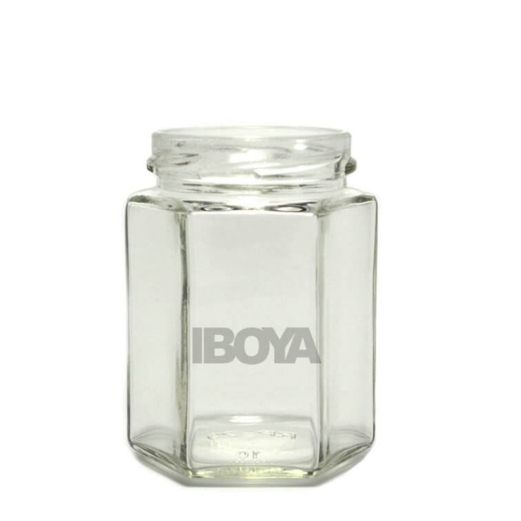 290ml Hexagon Glass Jars
