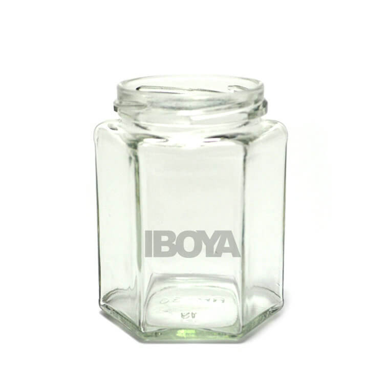 190ml Hexagon Glass Jars